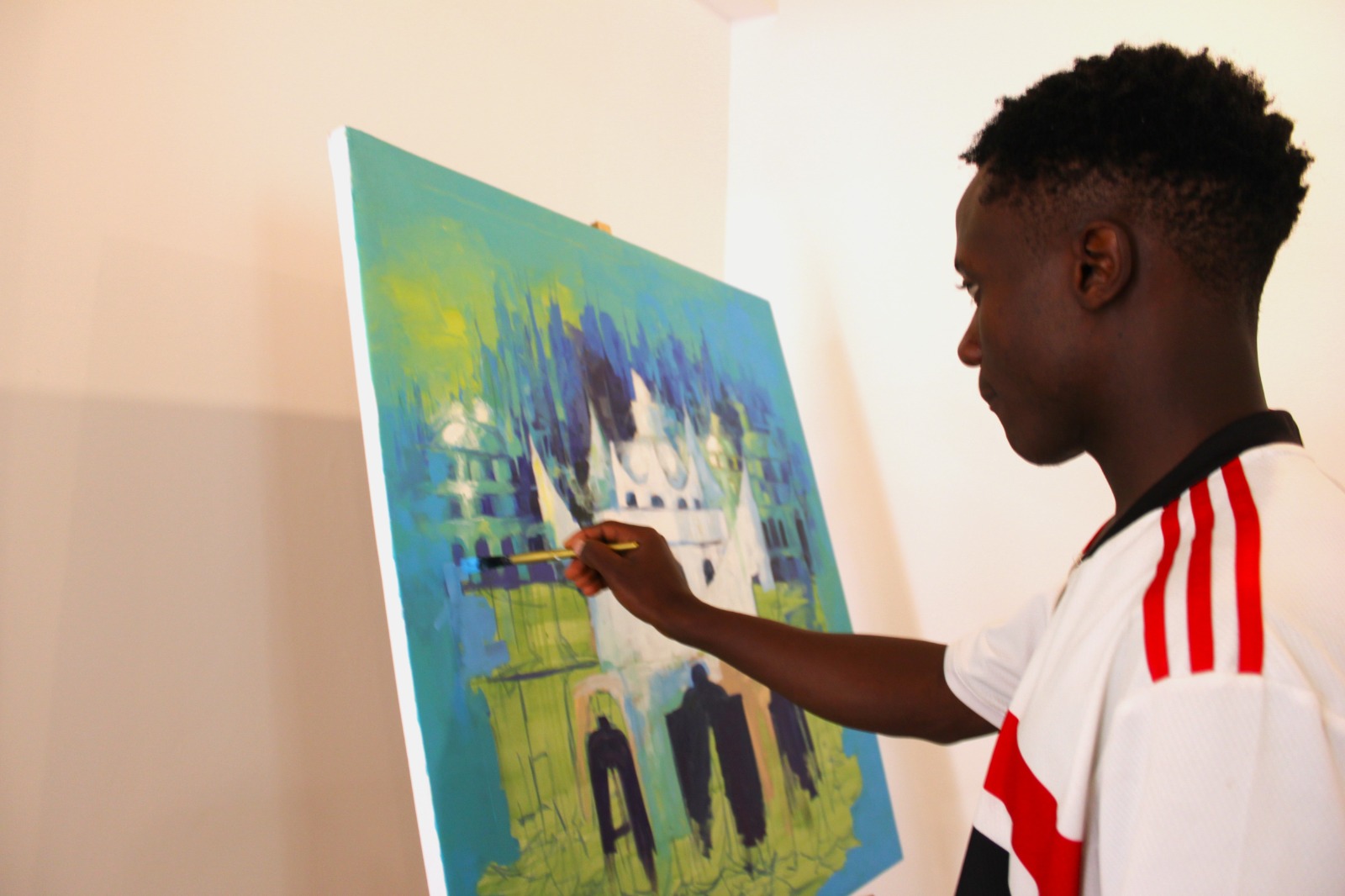 Residency creative exploration in studio