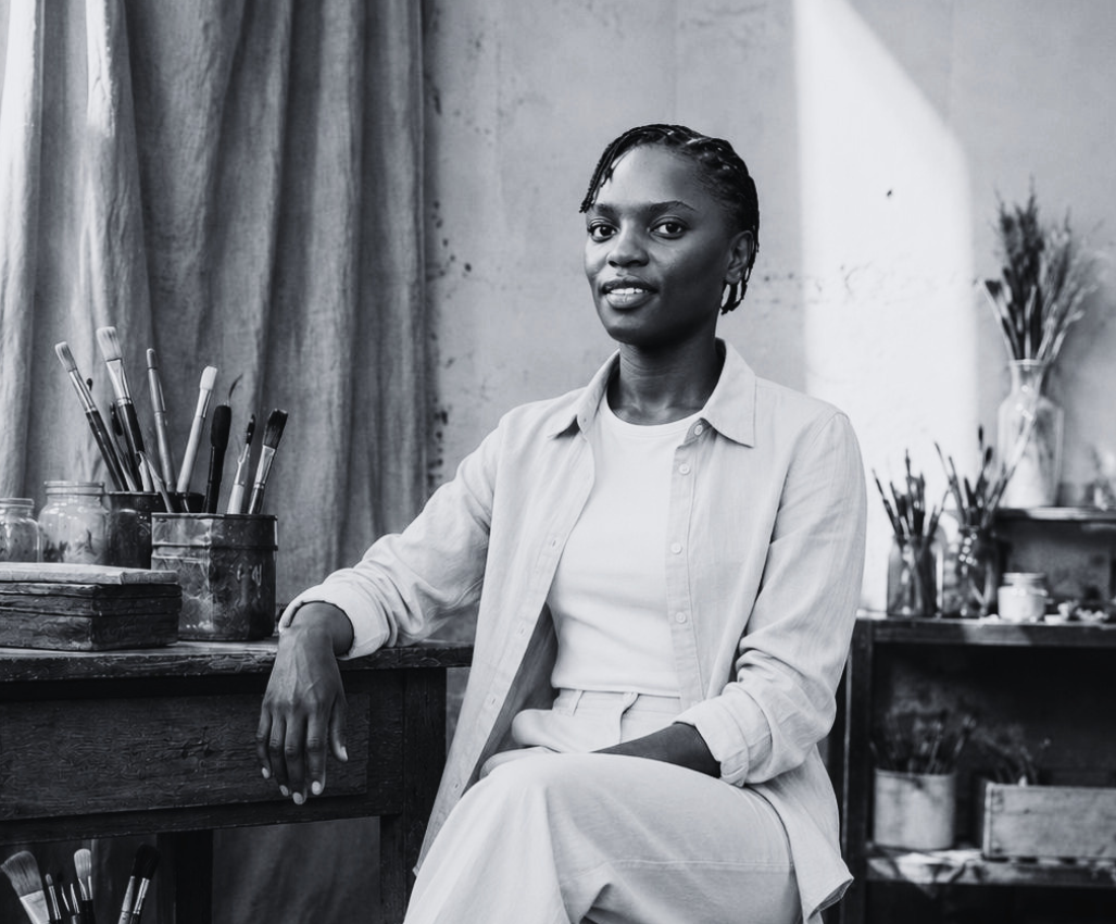 Kyunyu Pauline Makala in studio